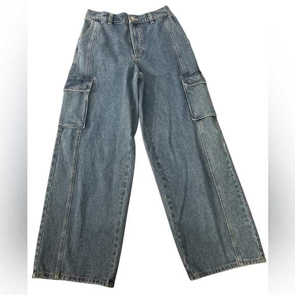 Obey Women’s High Waist Cargo Cotton Jeans Pants Size 30 NWT - Picture 6 of 11